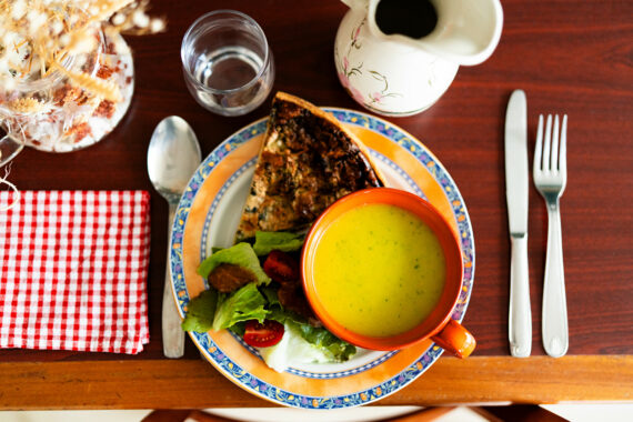 Tarte et Gaspacho